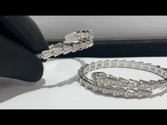 Oro sólido de gama alta Diamond Jewelry Luxury Hk Setting real de la joyería 18k de Bvlgari