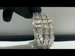 joyería de encargo de lujo del diamante del alto de la marca de la joyería del bvlgari 18k diamante del oro