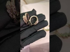 Joyería de alta calidad de diamante de piedra preciosa con aretes Vvs de claridad de diamante BVL