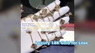 Pulsera vintage de oro de 18 quilates Joyería personalizada de lujo