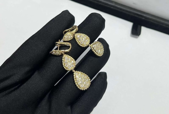 China Jewelry Manufacturer Real Diamond Jewelry Luxury Diamond Earrings jewelry wish luxury brand jewelry