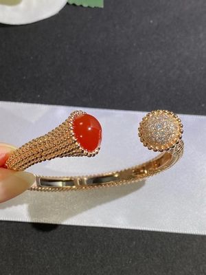 Luxurious Diamond Custom Brand Jewelry With Lobster Clasp Rose Gold Bracelet