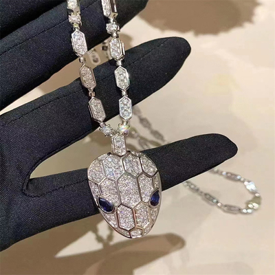 Collar de oro personalizado de 18 carats para mujeres joyería de oro de diamante colgante de oro sólido