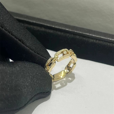 Lujo de la Boda 18k Oro Anillo de Diamante VVS Diamante AU750 Oro Anillo de Diamante