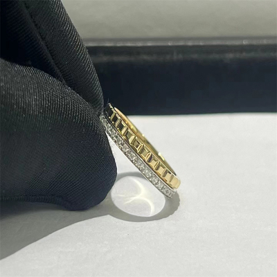 Lujo de la mejor calidad Diamante HK Joyería Custom 18k Oro Anillo de Diamante