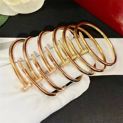 Alta pulsera del diamante del oro de Brand Juste Un Clou Bracelet Rose de la joyería