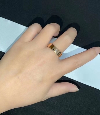 joyería profesional hacer anillo de compromiso de oro de la joyería 18k anillo más Brand del amor oro de lujo