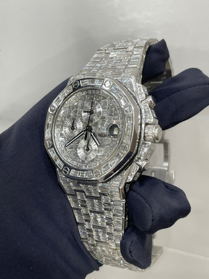 Moissanite Diamante congelado Reloj mecánico de hombre Reloj mayorista de marca famosa