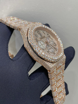 Reloj de lujo de diamantes Vvs Relojes de moissanite para hombre rapero